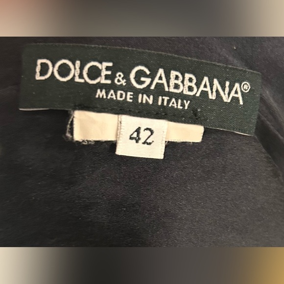 Dolce & Gabbana black silk sheath dress size 42 IT 4-6 US - Picture 10 of 12